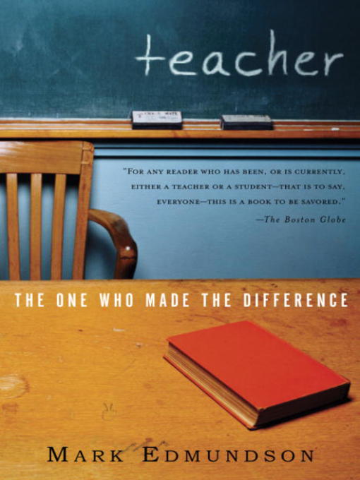 Title details for Teacher by Mark Edmundson - Available